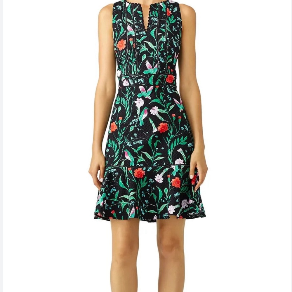 Kate Spade Floral Hummingbird Print Sheath Dress Size 4